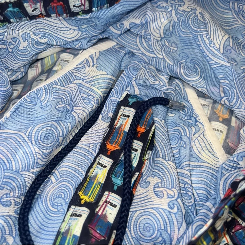 Peter Millar Collection Swim Trunks Board Shorts Spray Paint Can Size  Small